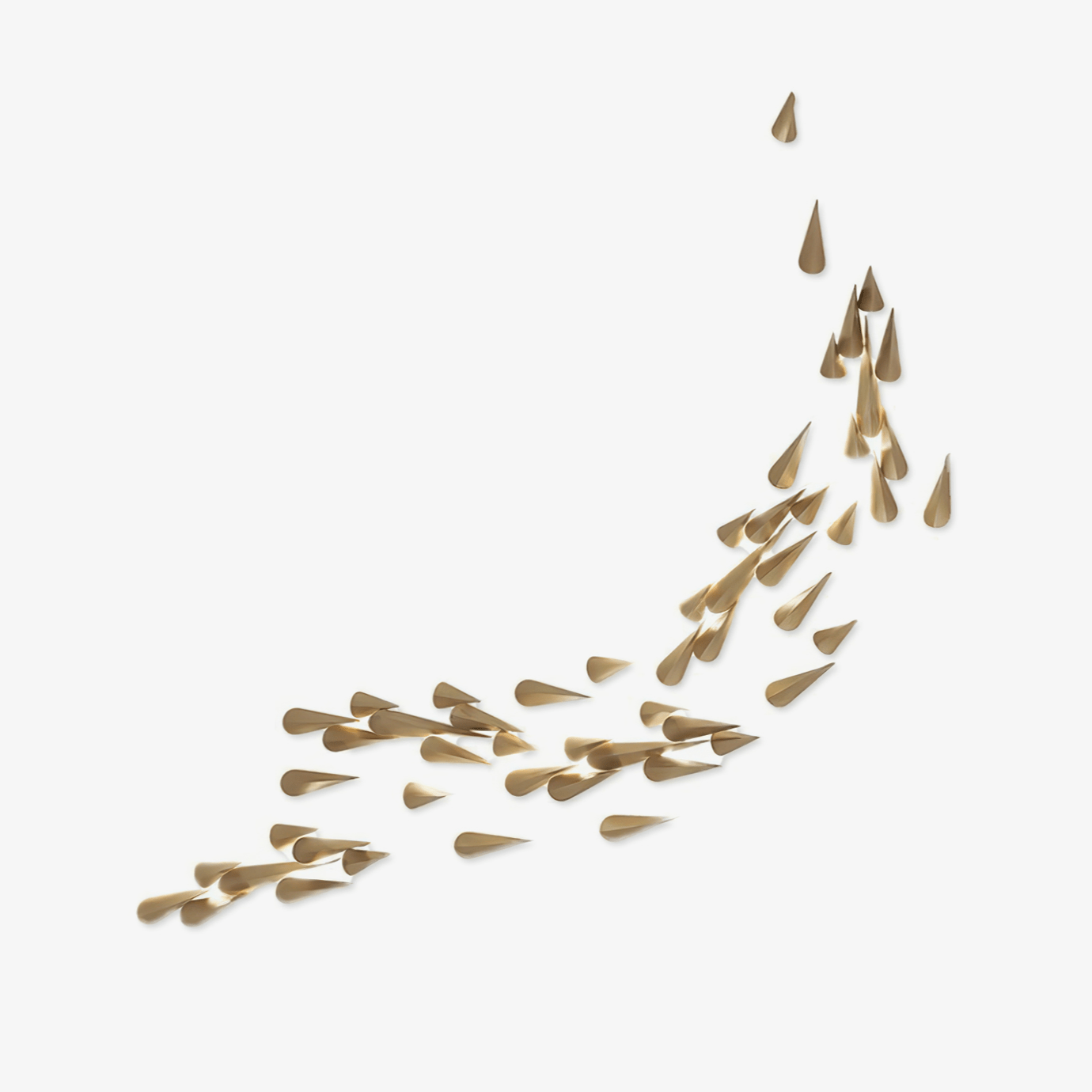 Avynis Abstract Brass Wall Light - Letslighting