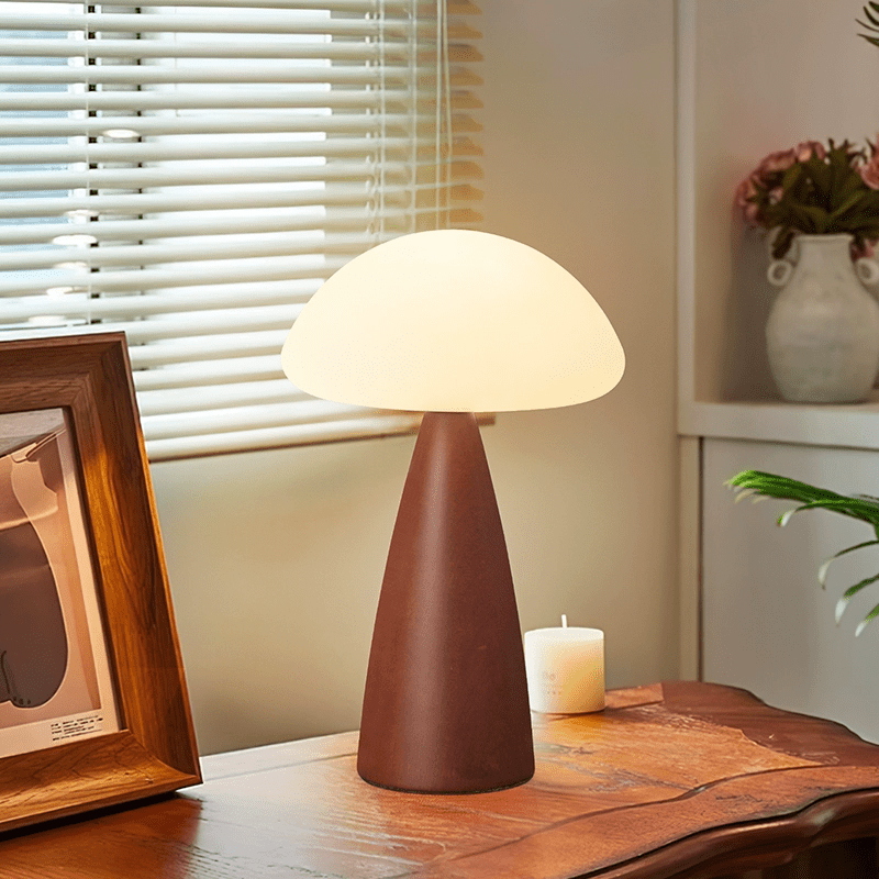 Funge Wood Contemporary Table Lamp - Letslighting