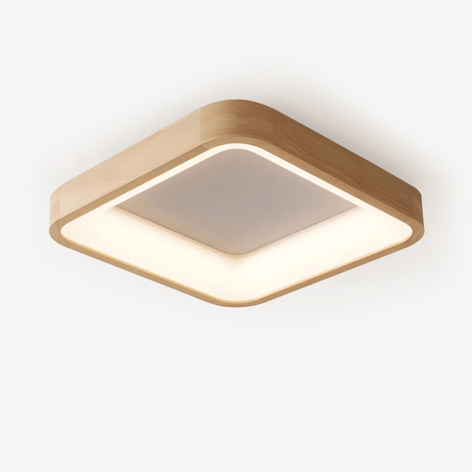 Uphae Modern Minimalist Square Wood Ceiling Light - Letslighting