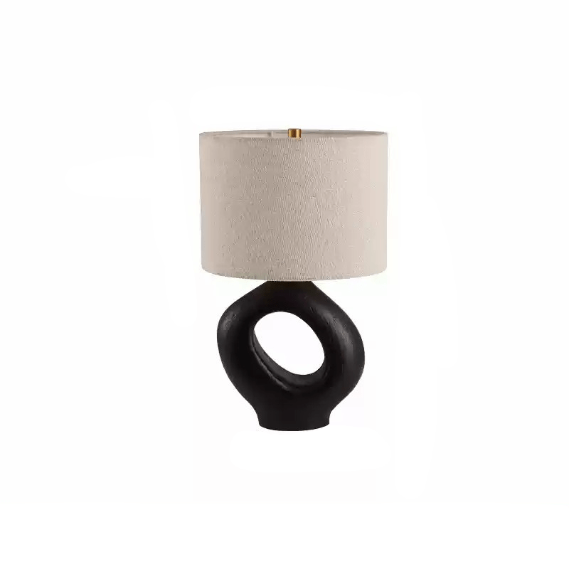 Lumestic Sculptural Resin Fabric Table Lamp - Letslighting