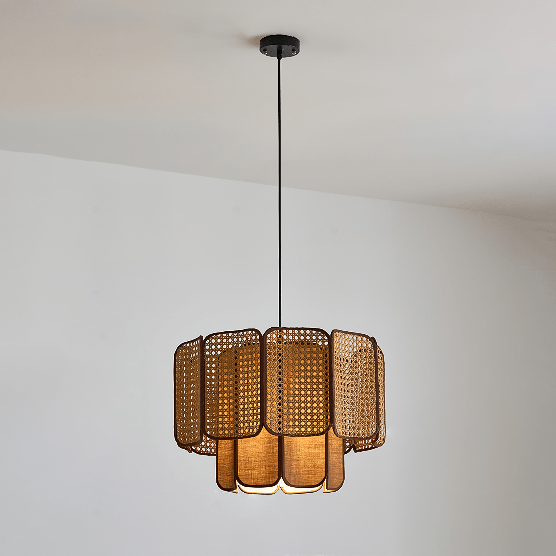 Cane Vintage Fabric Pendant Lamp - Letslighting