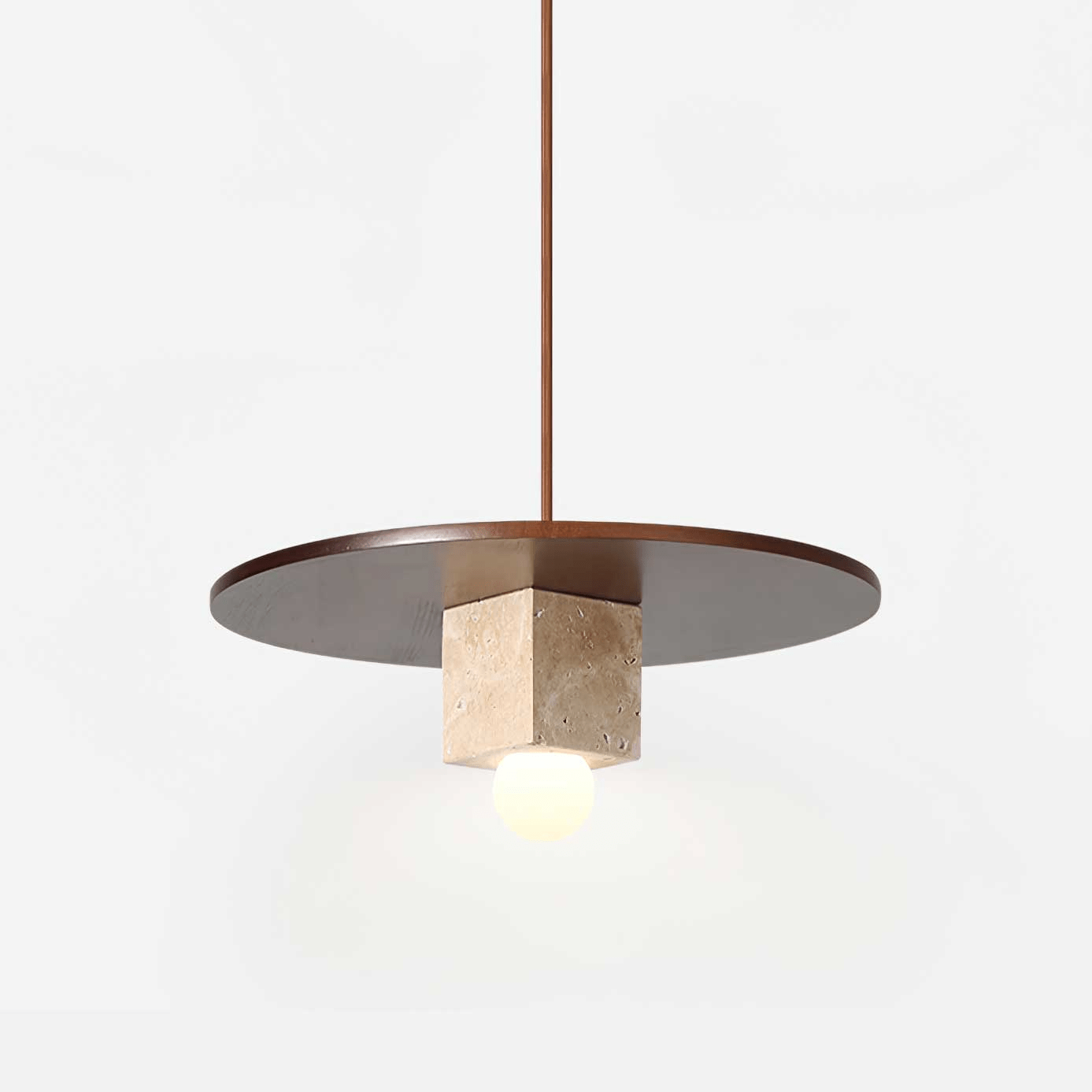 Ucariel Geometric Travertine Pendant Light - Letslighting