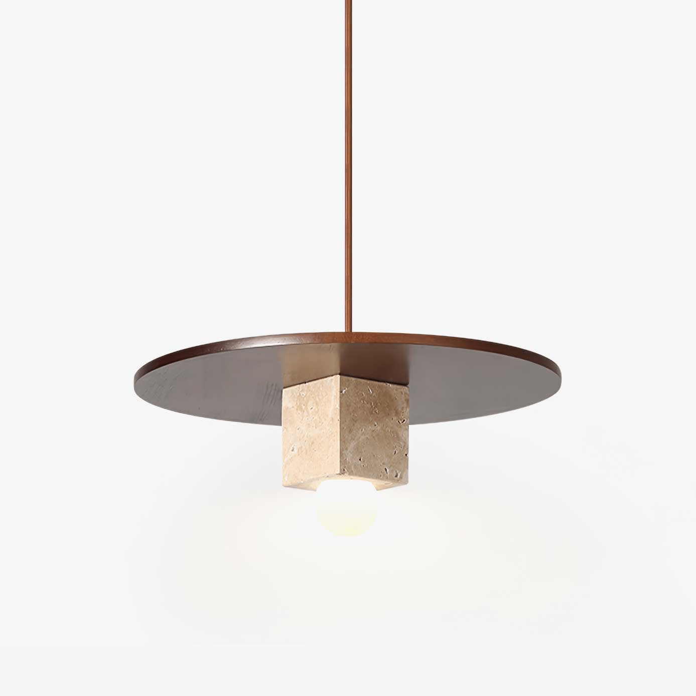 Ucariel Geometric Travertine Pendant Light - Letslighting