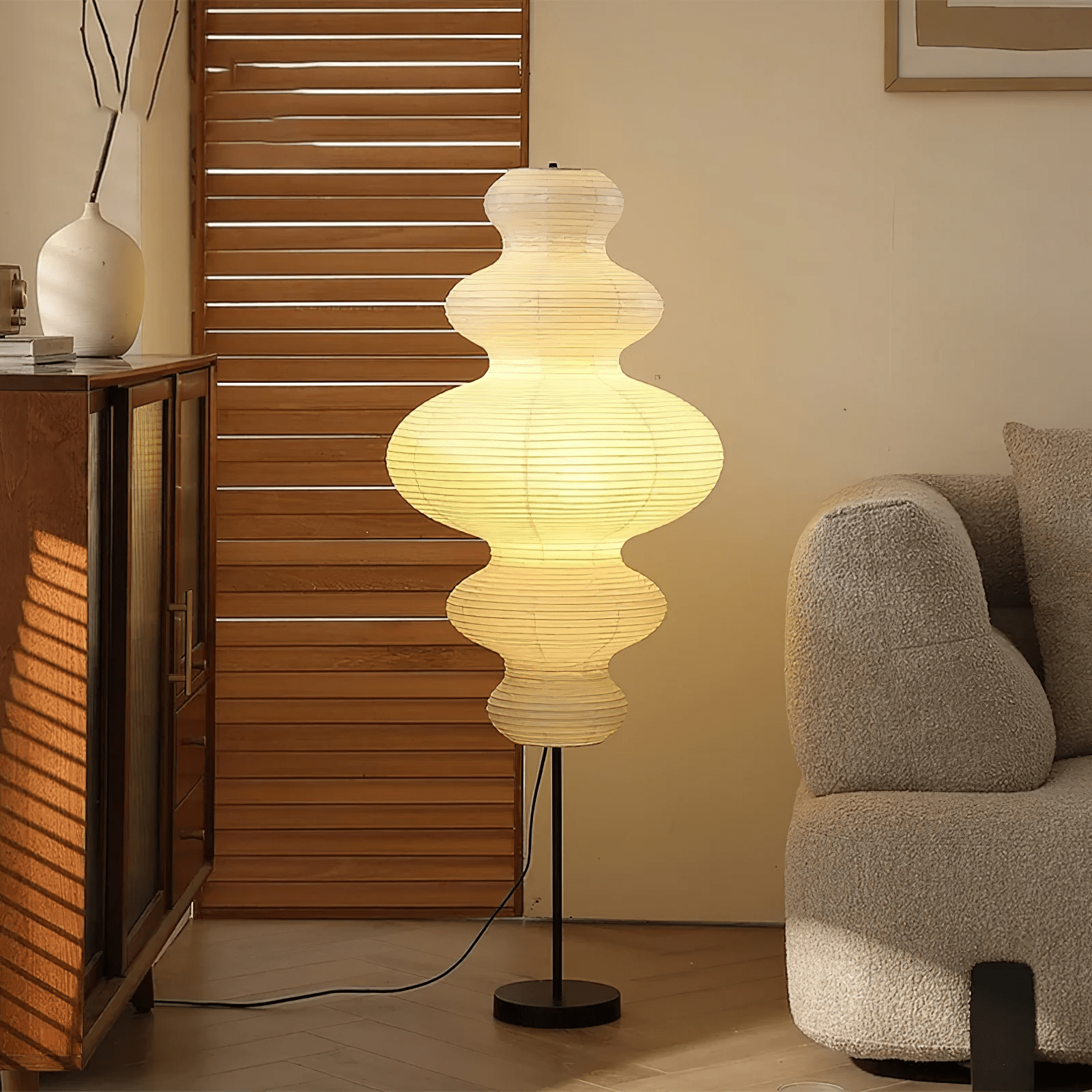 Cilona Paper Scandinavian Floor Lamp - Letslighting