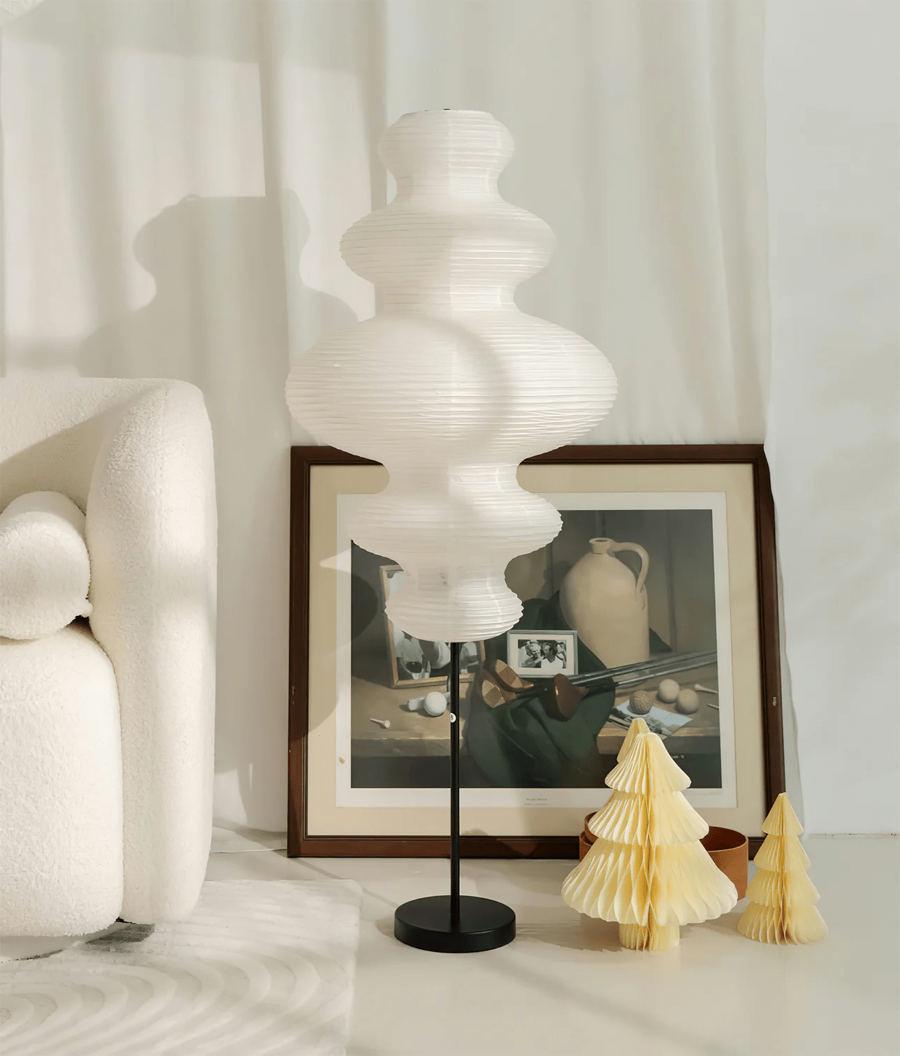 Cilona Paper Scandinavian Floor Lamp - Letslighting