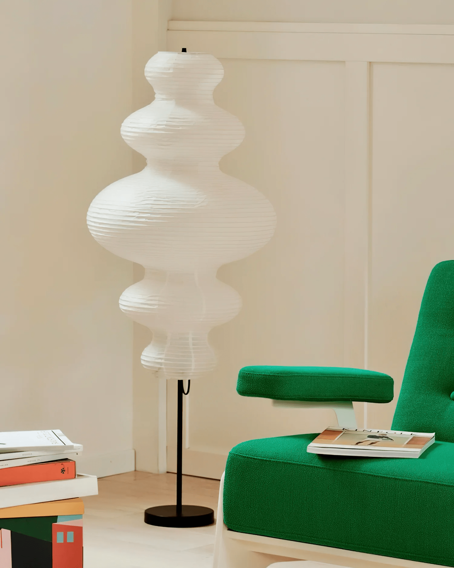 Cilona Paper Scandinavian Floor Lamp - Letslighting