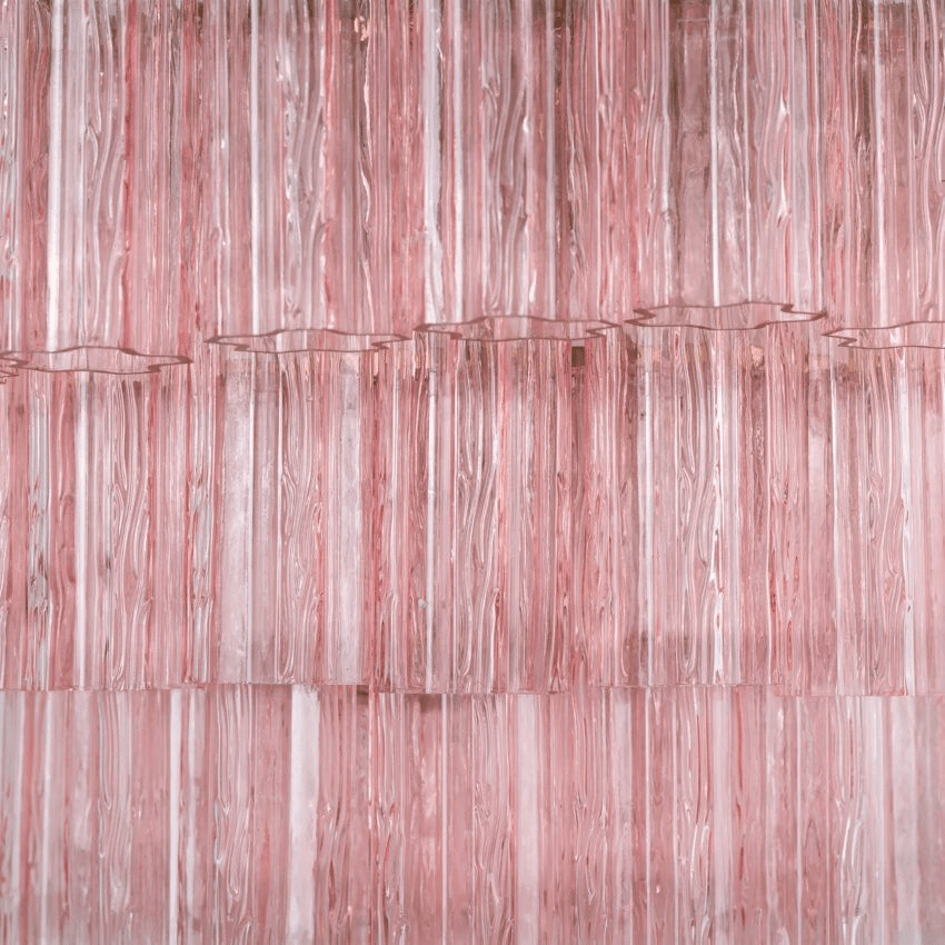 Aurora Chandelier Four Tier Fluted Glass - Letslighting