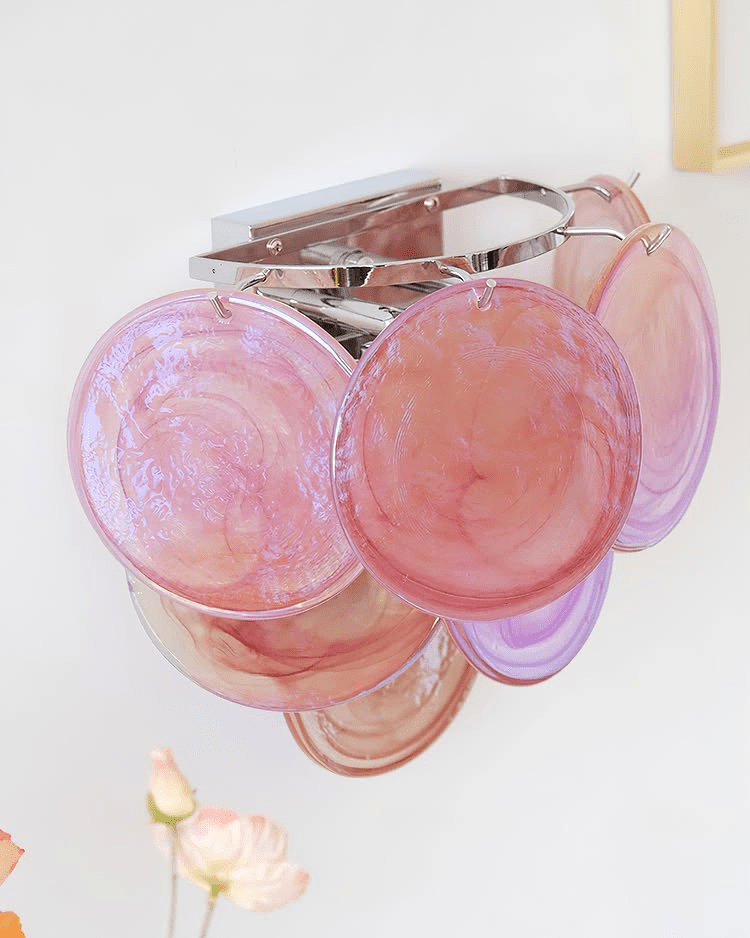 Aurora Wall Lamp Murano Glass Disc Artistic - Letslighting