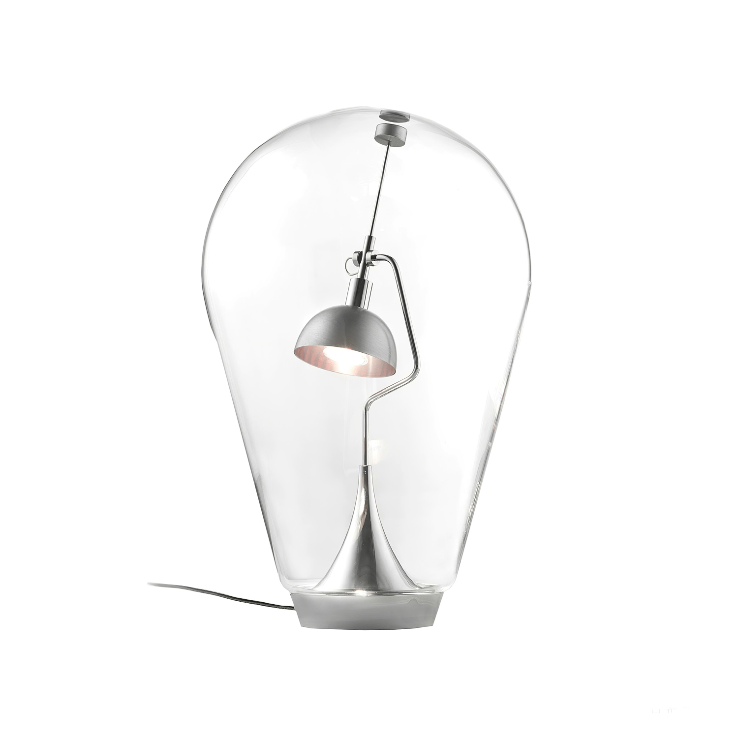 Veroce Glass Industrial Table Lamp - Letslighting
