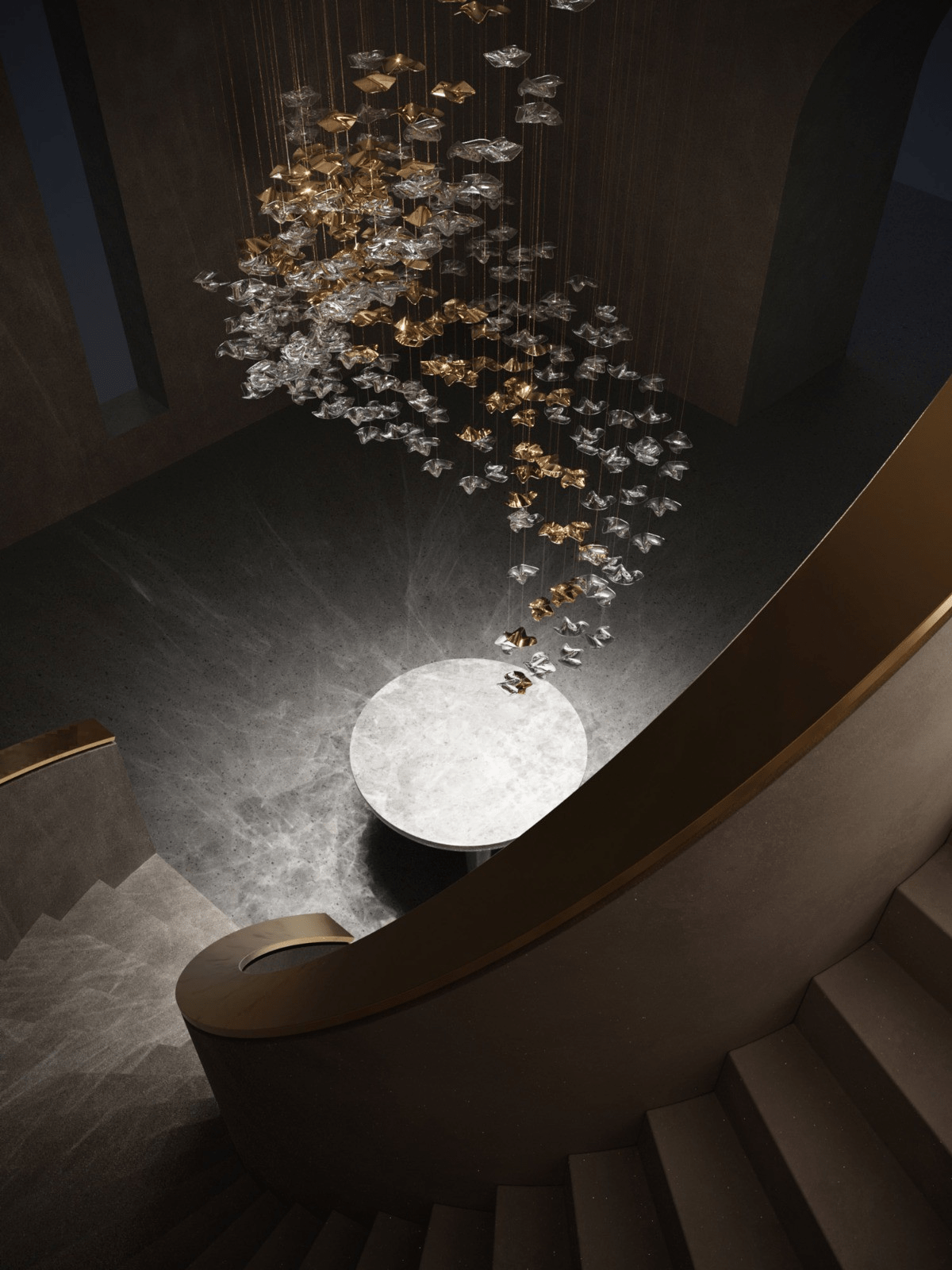Cezorisra Luxury Brass Linear Chandelier - Letslighting