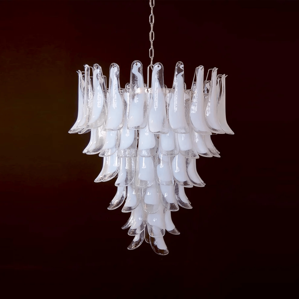 Aurora Chandelier Murano Glass Petals Vintage - Letslighting