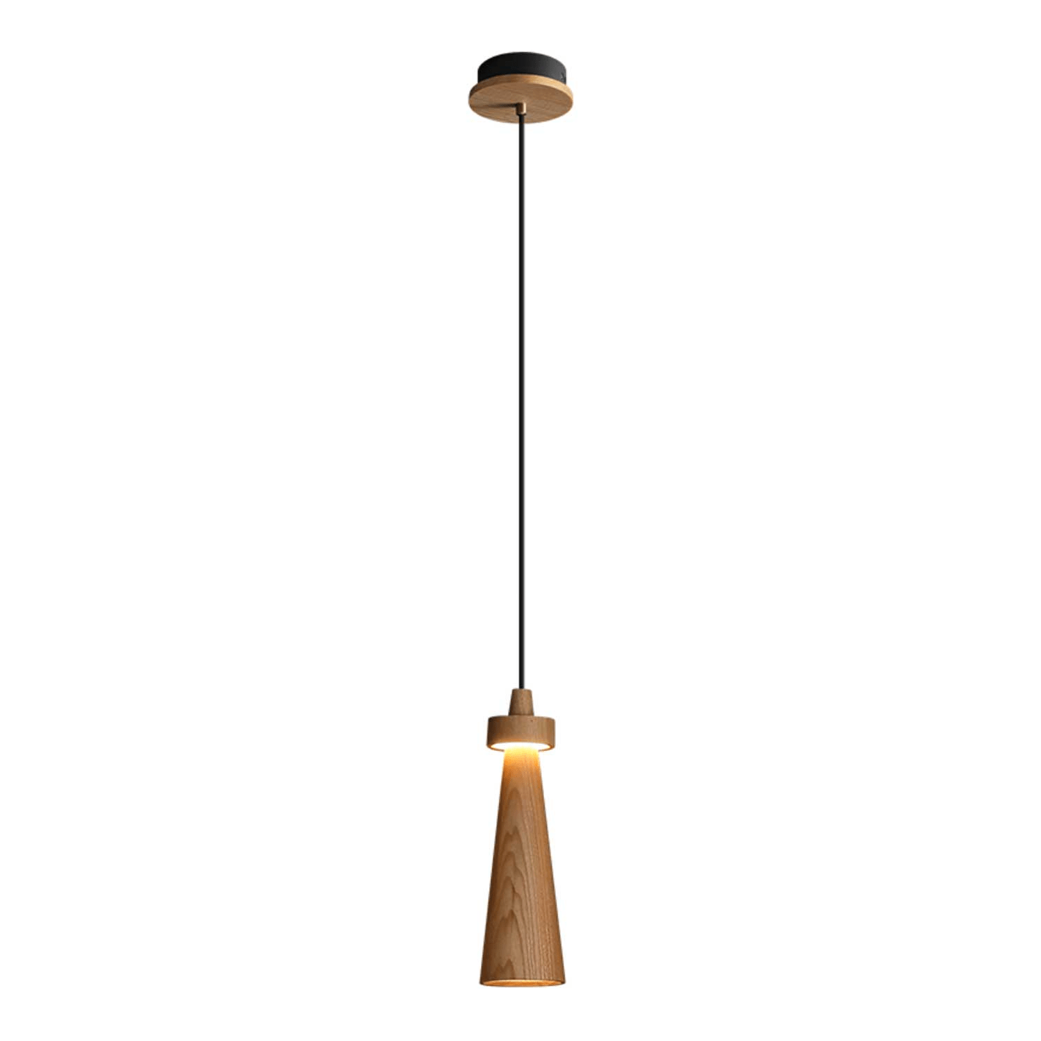 Taper Minimalist Wood Pendant Light - Letslighting