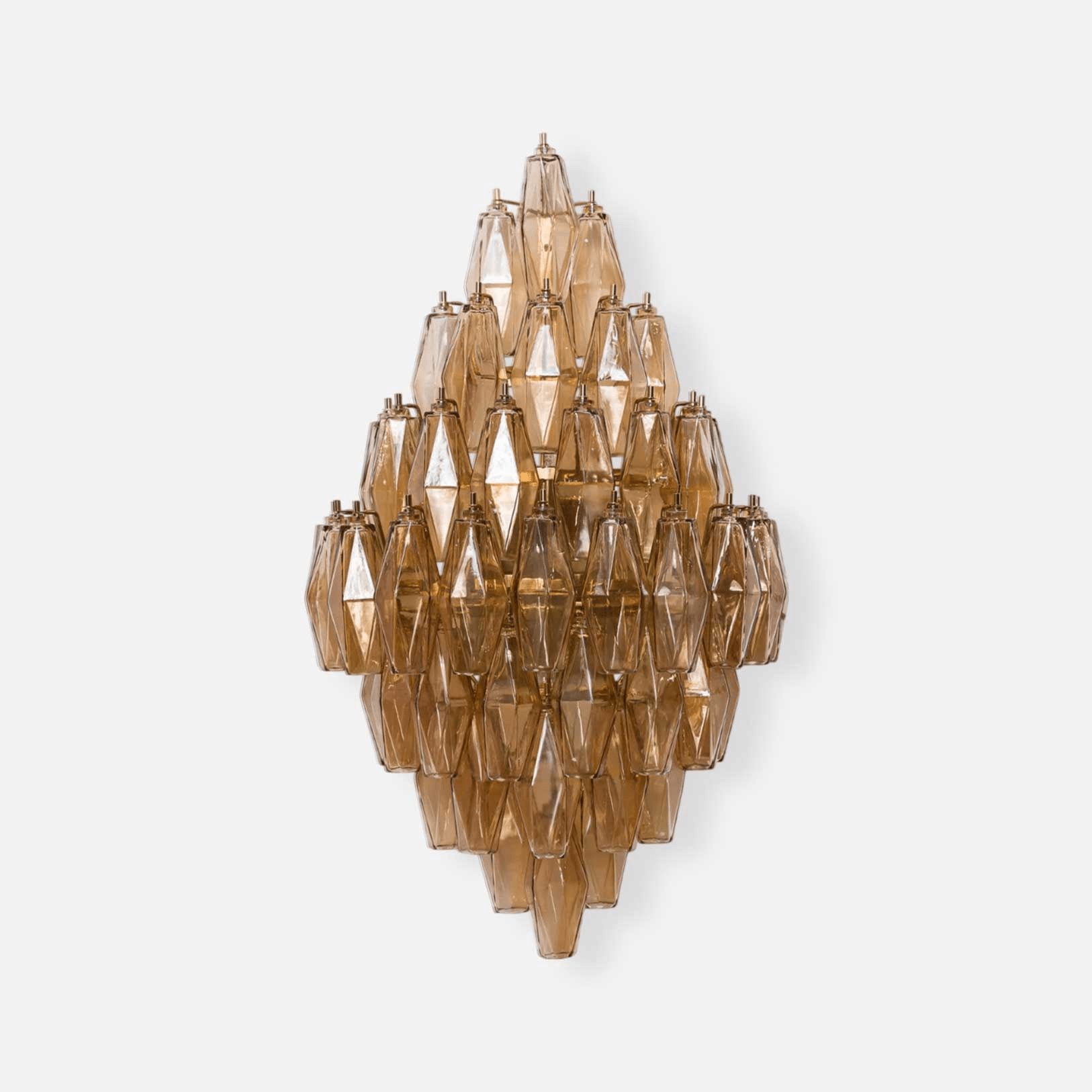 Aurora Wall Light Amber Diamond Polyhedron Vintage - Letslighting