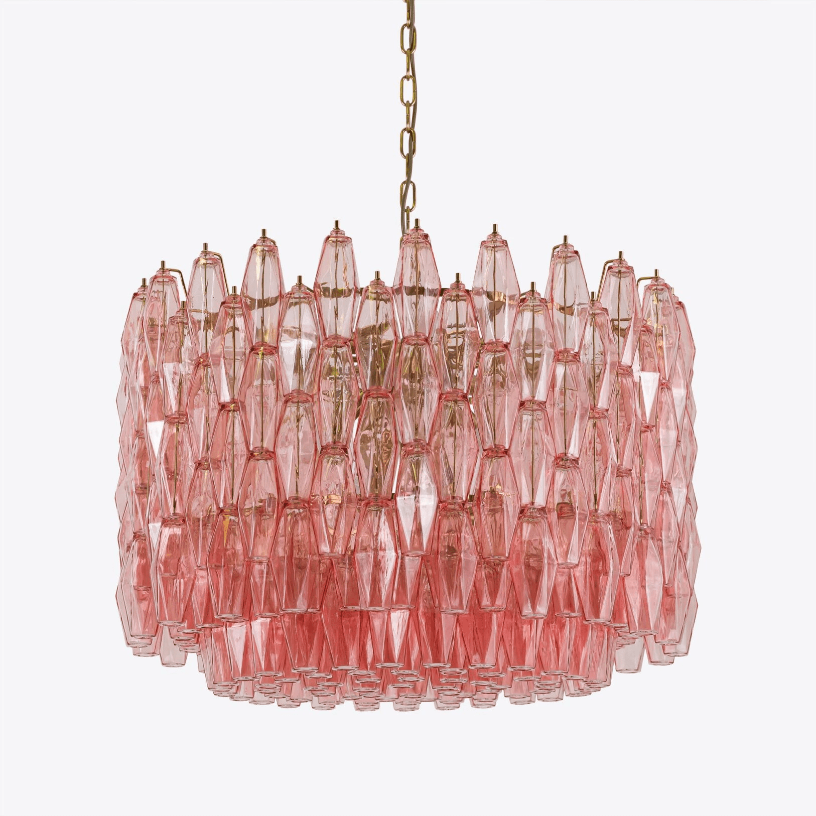 Aurora Chandelier Drum Amber Glass - Letslighting