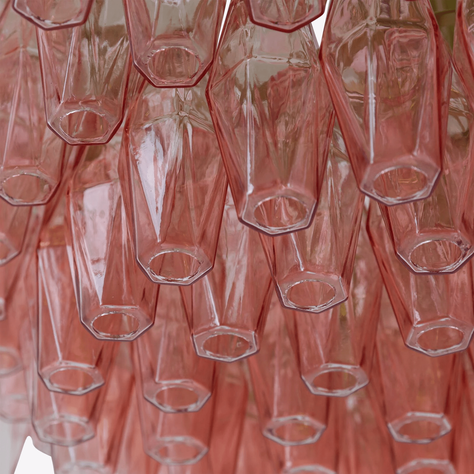 Aurora Chandelier Drum Amber Glass - Letslighting