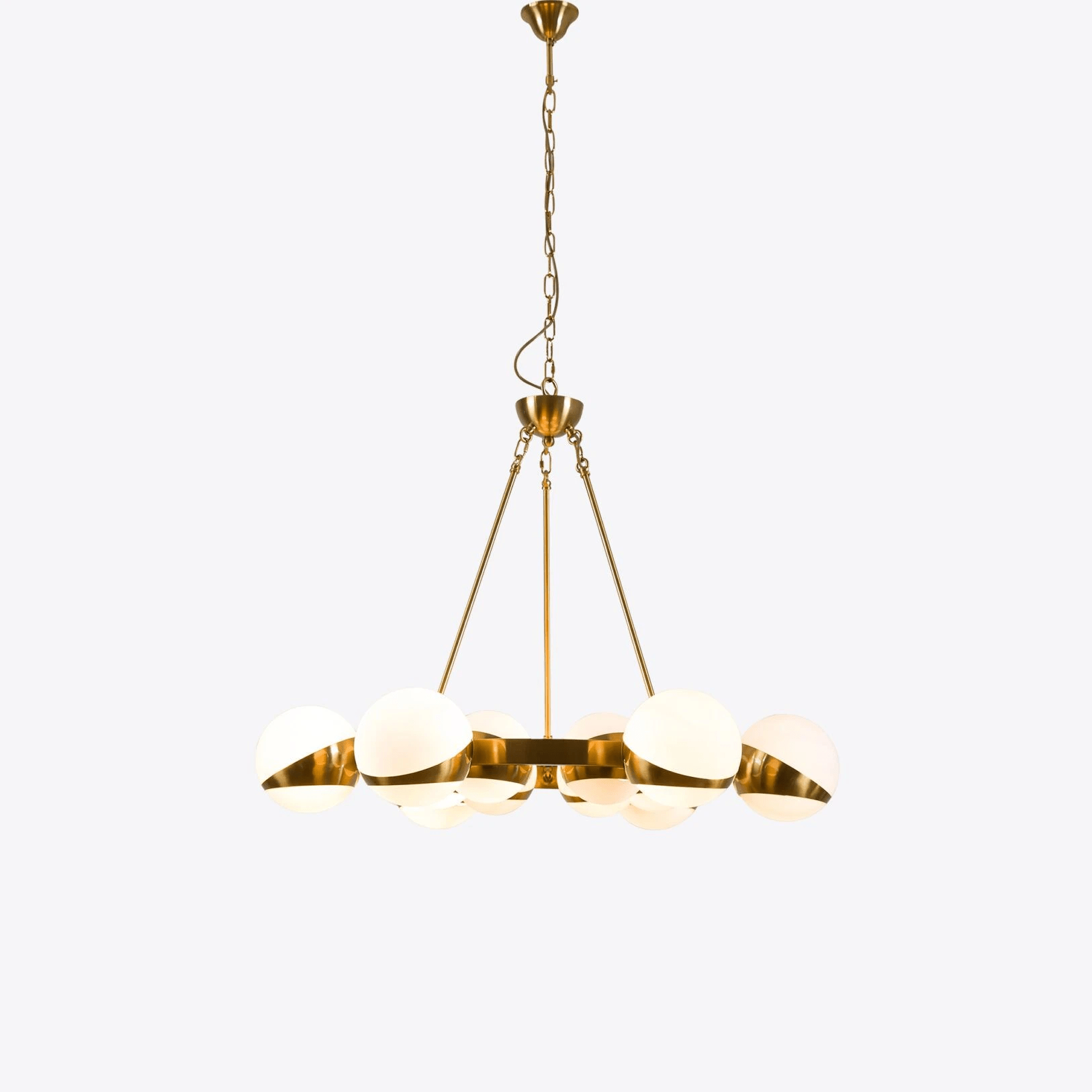 LuminaSphere Modern Brass Chandelier - Letslighting