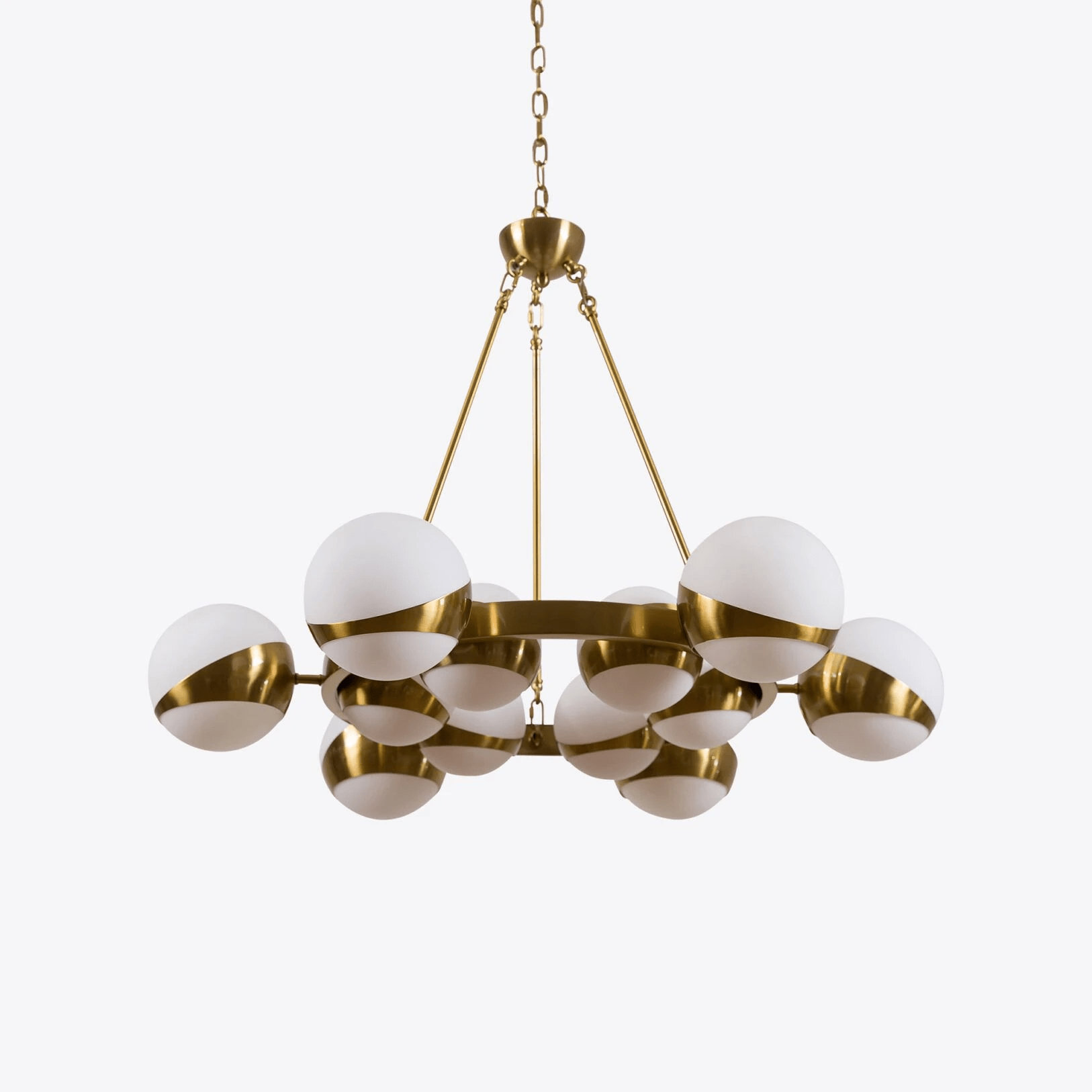 LuminaSphere Modern Brass Chandelier - Letslighting