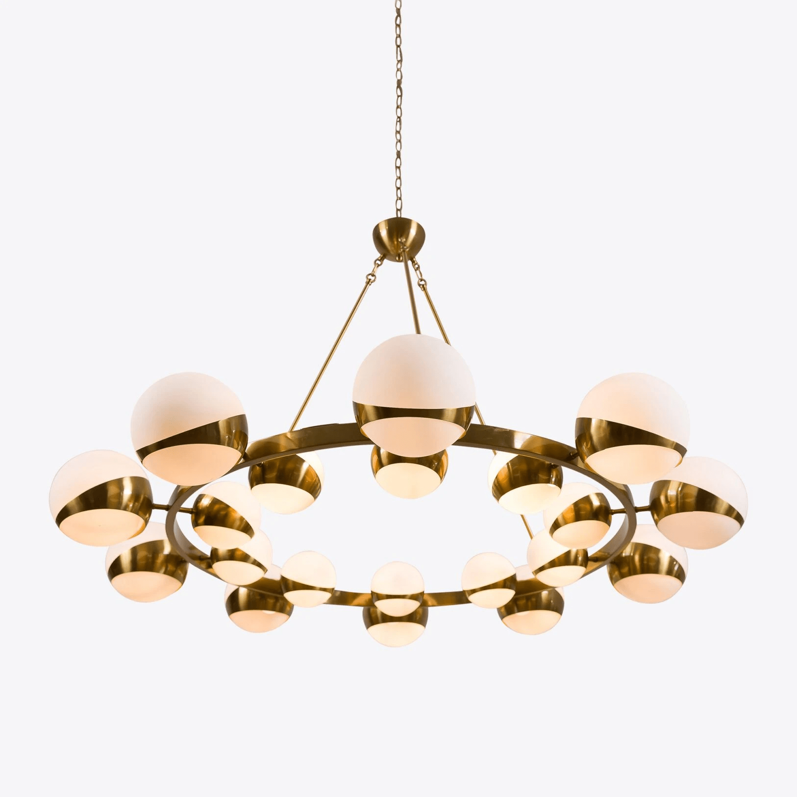 LuminaSphere Modern Brass Chandelier - Letslighting