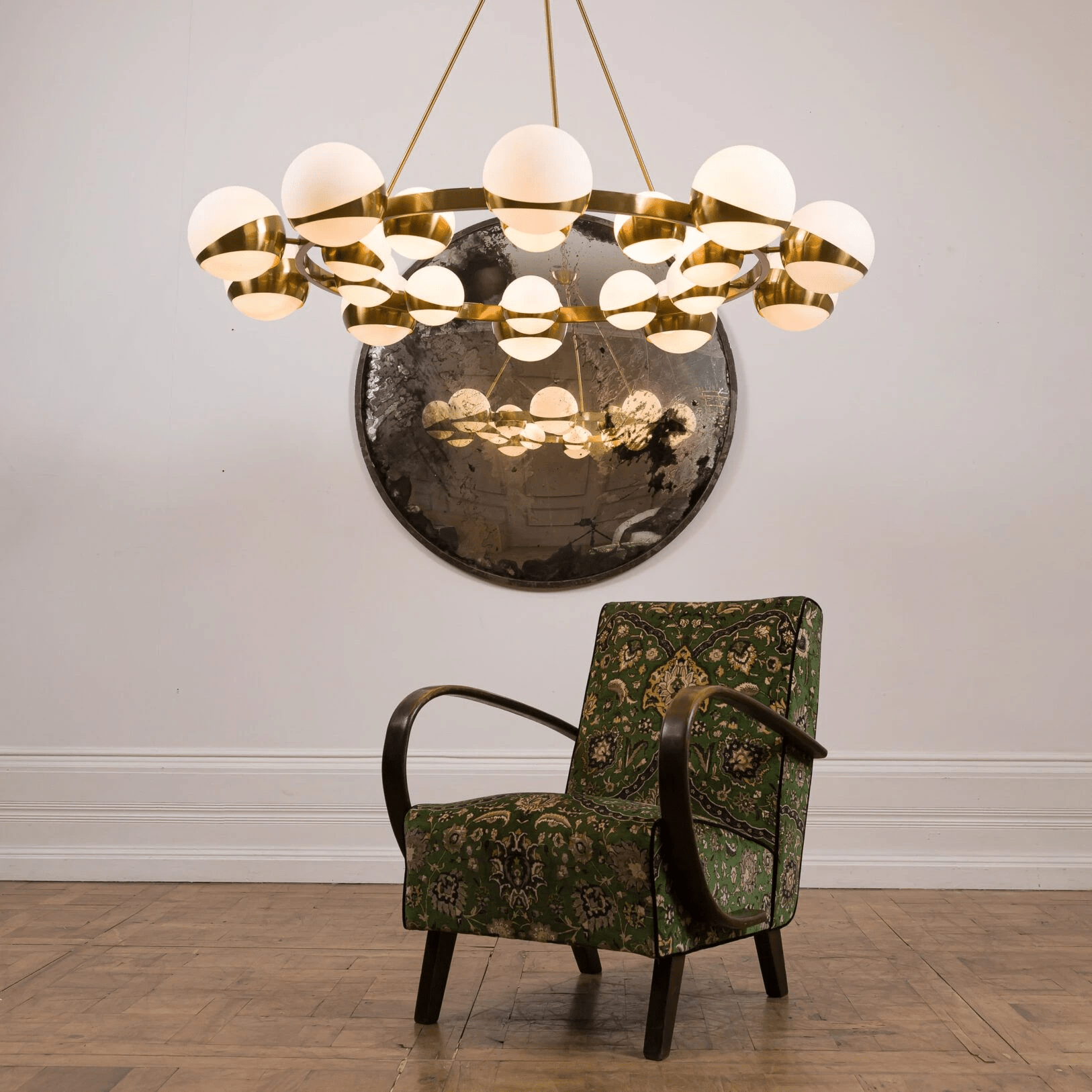 LuminaSphere Modern Brass Chandelier - Letslighting