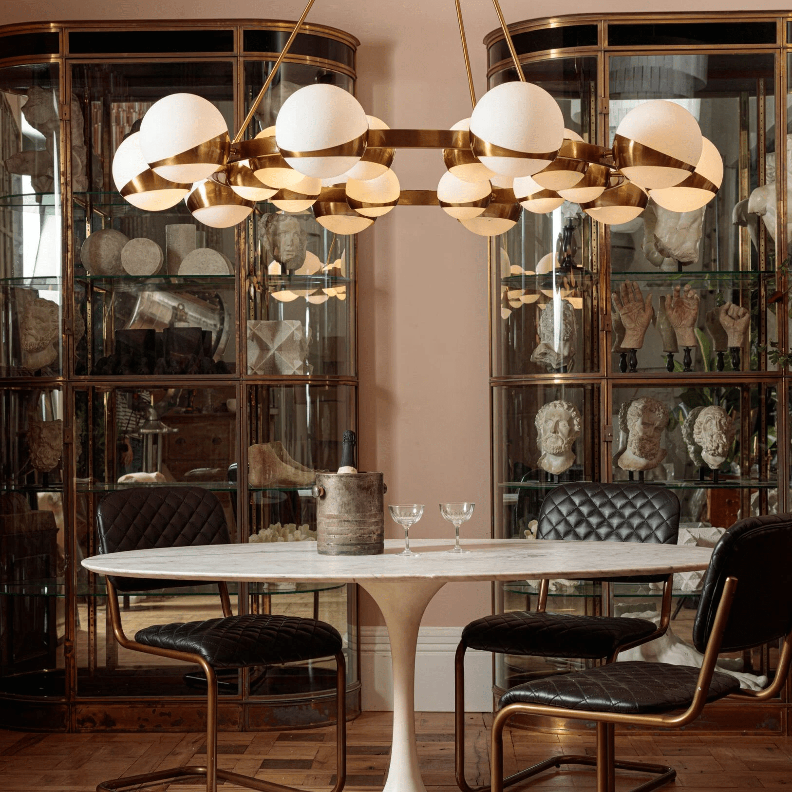 LuminaSphere Modern Brass Chandelier - Letslighting