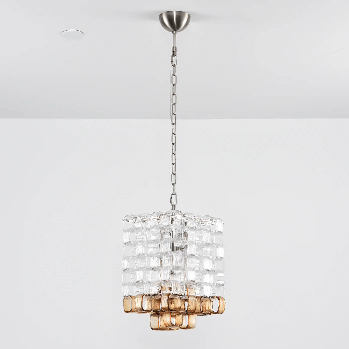 Aurora Chandelier Murano Glass Interlocking Geometric - Letslighting