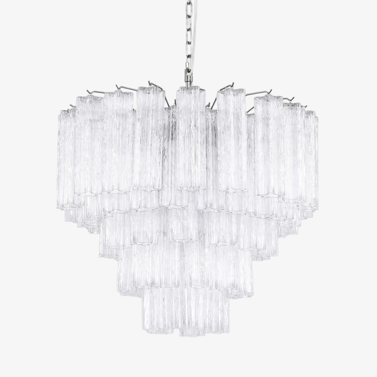 Aurora Chandelier Clear Glass Multi-Tier Crystal Glow - Letslighting