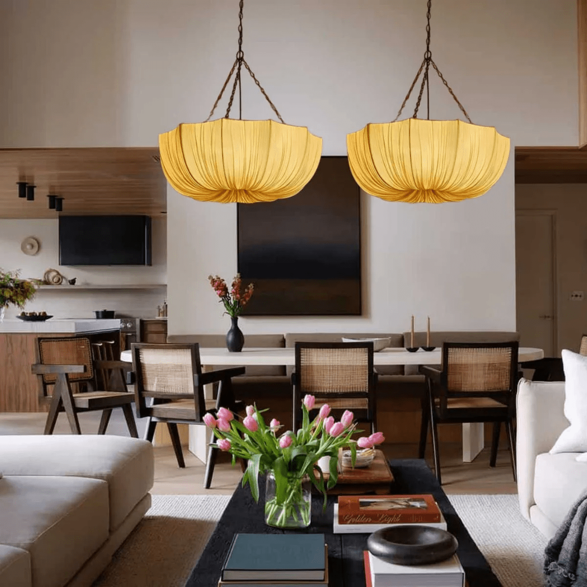 Aurelia Vintage Fabric Pendant Lamp - Letslighting