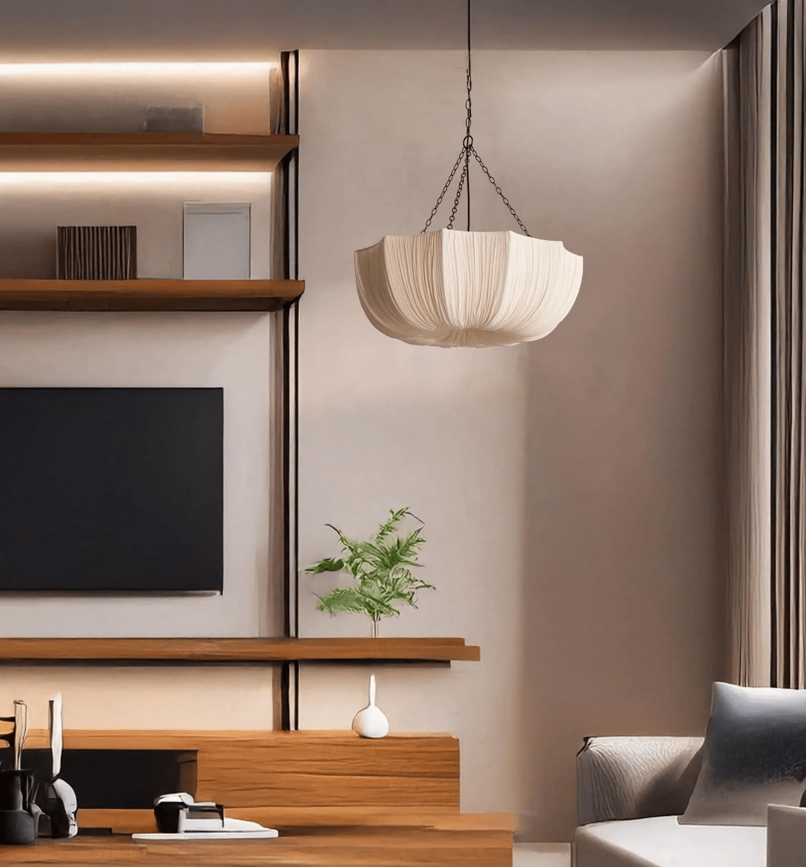 Aurelia Vintage Fabric Pendant Lamp - Letslighting
