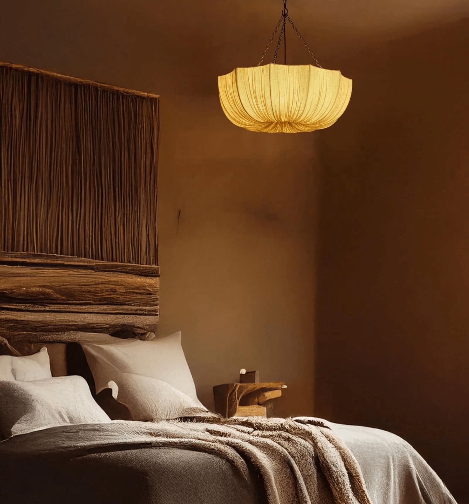 Aurelia Vintage Fabric Pendant Lamp - Letslighting