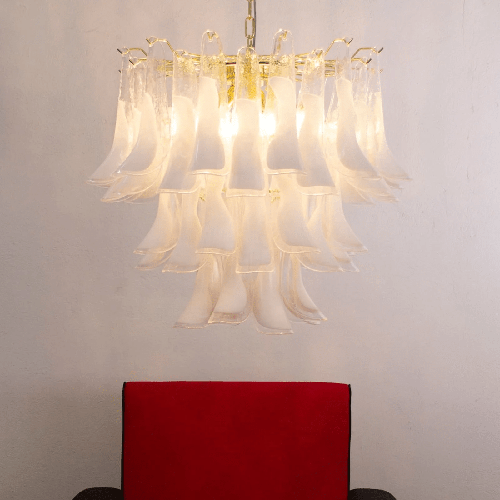 Aurora Chandelier Murano Glass Tiered Italian