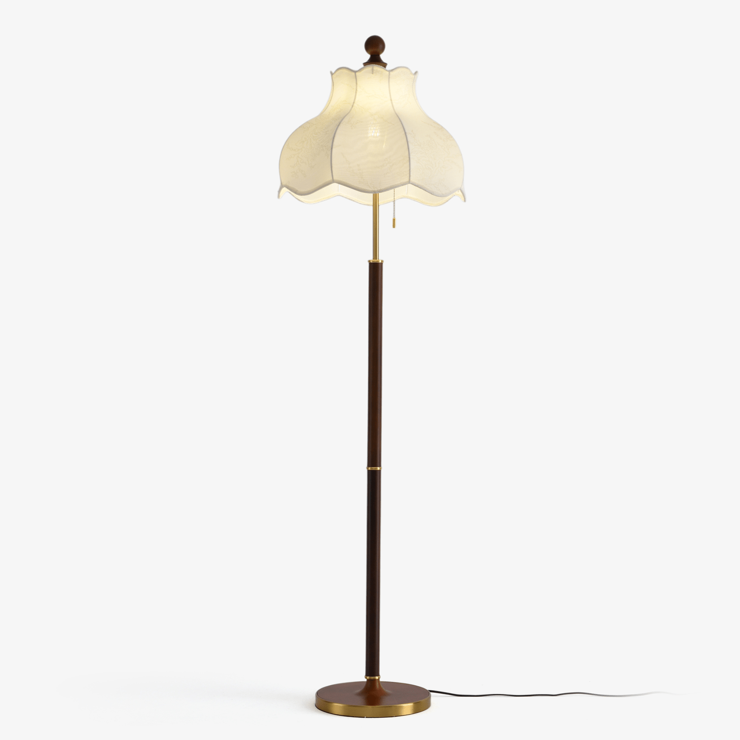 Conrad Vintage Wood Floor Lamp - Letslighting