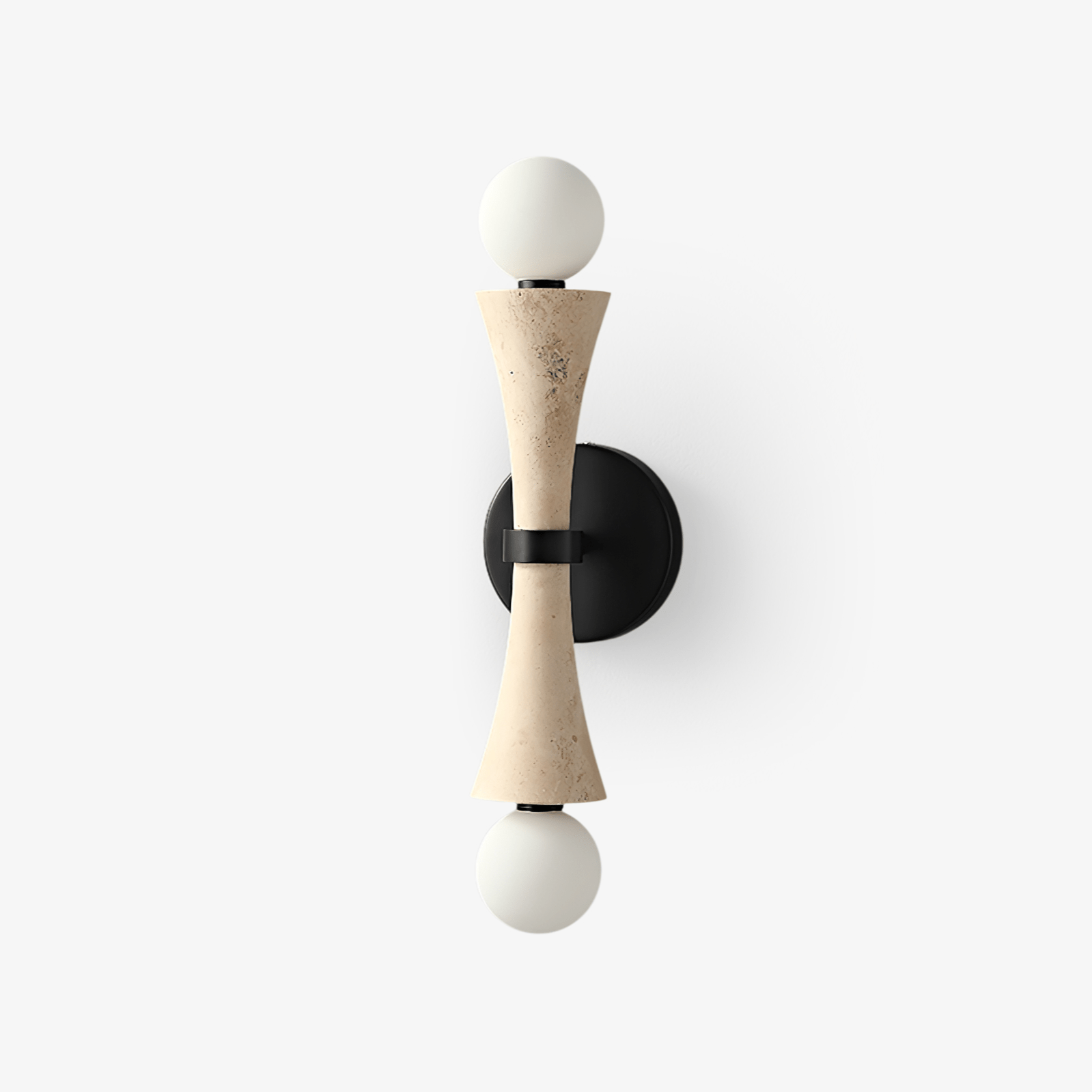 Oloriel Sculptural Travertine Wall Light - Letslighting