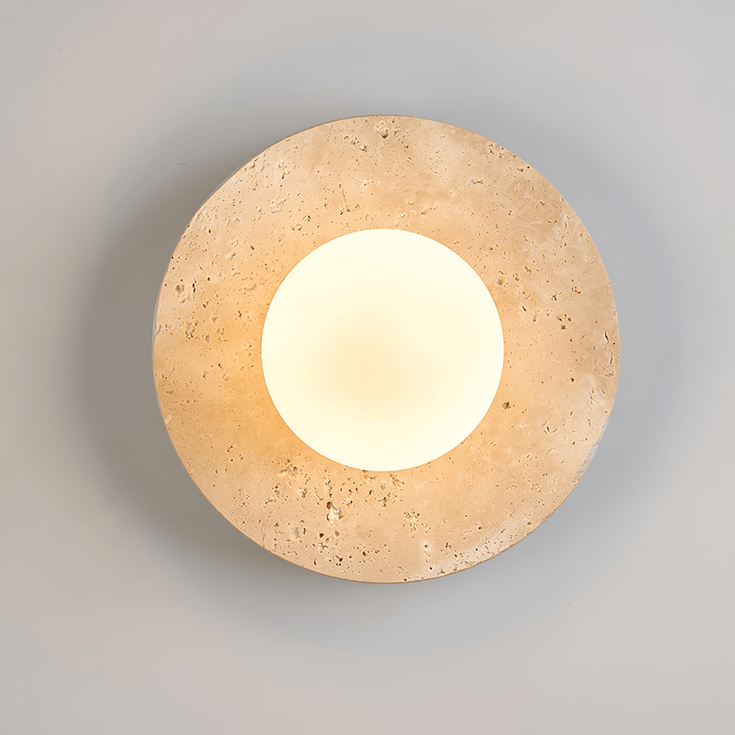 Lunaro Elegant Travertine Wall Light