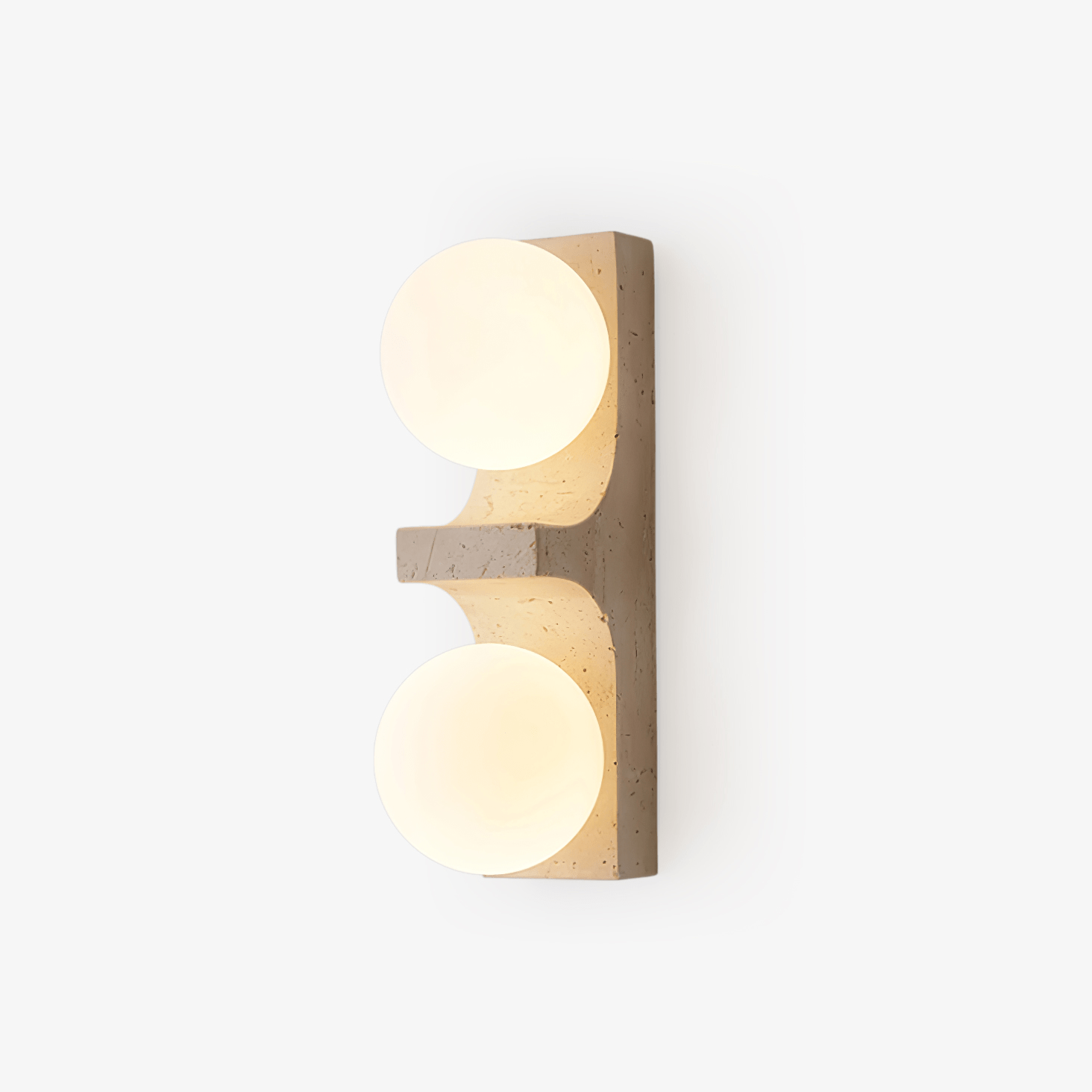 Cirra Minimalist Travertine Wall Light