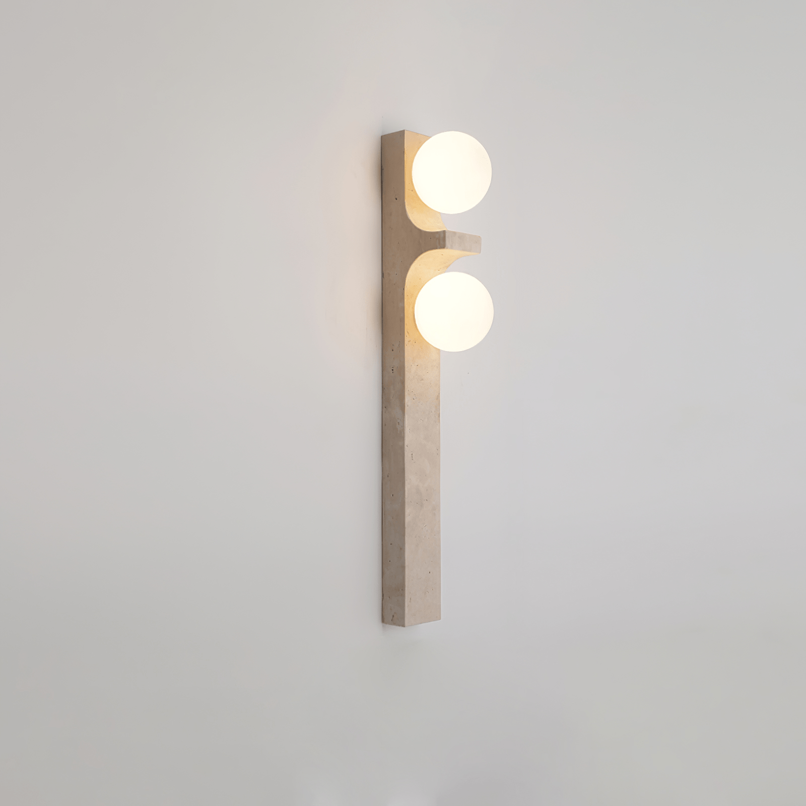 Cirra Minimalist Travertine Wall Light