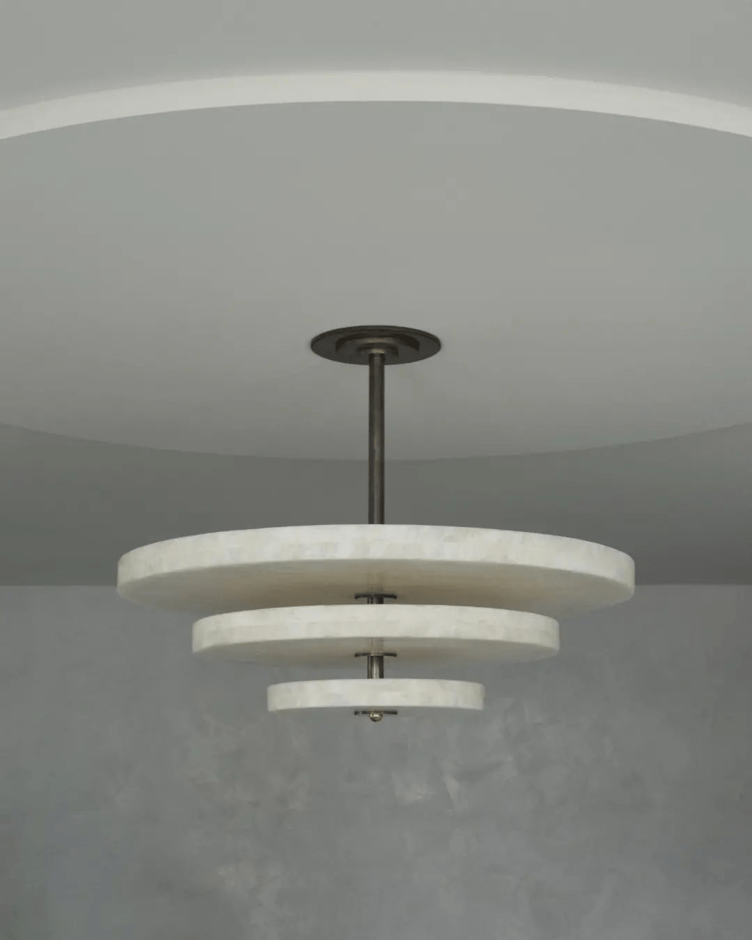 Liora Minimalist Alabaster Pendant Light Chandelier