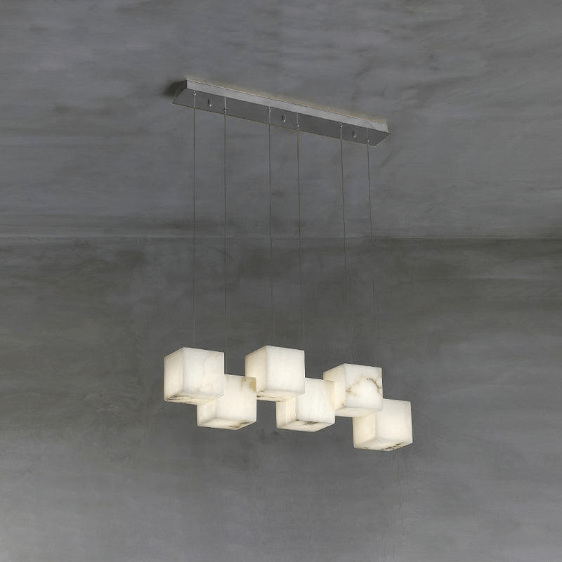 Ivnoros Minimalist Alabaster Linear Pendant Light - Letslighting
