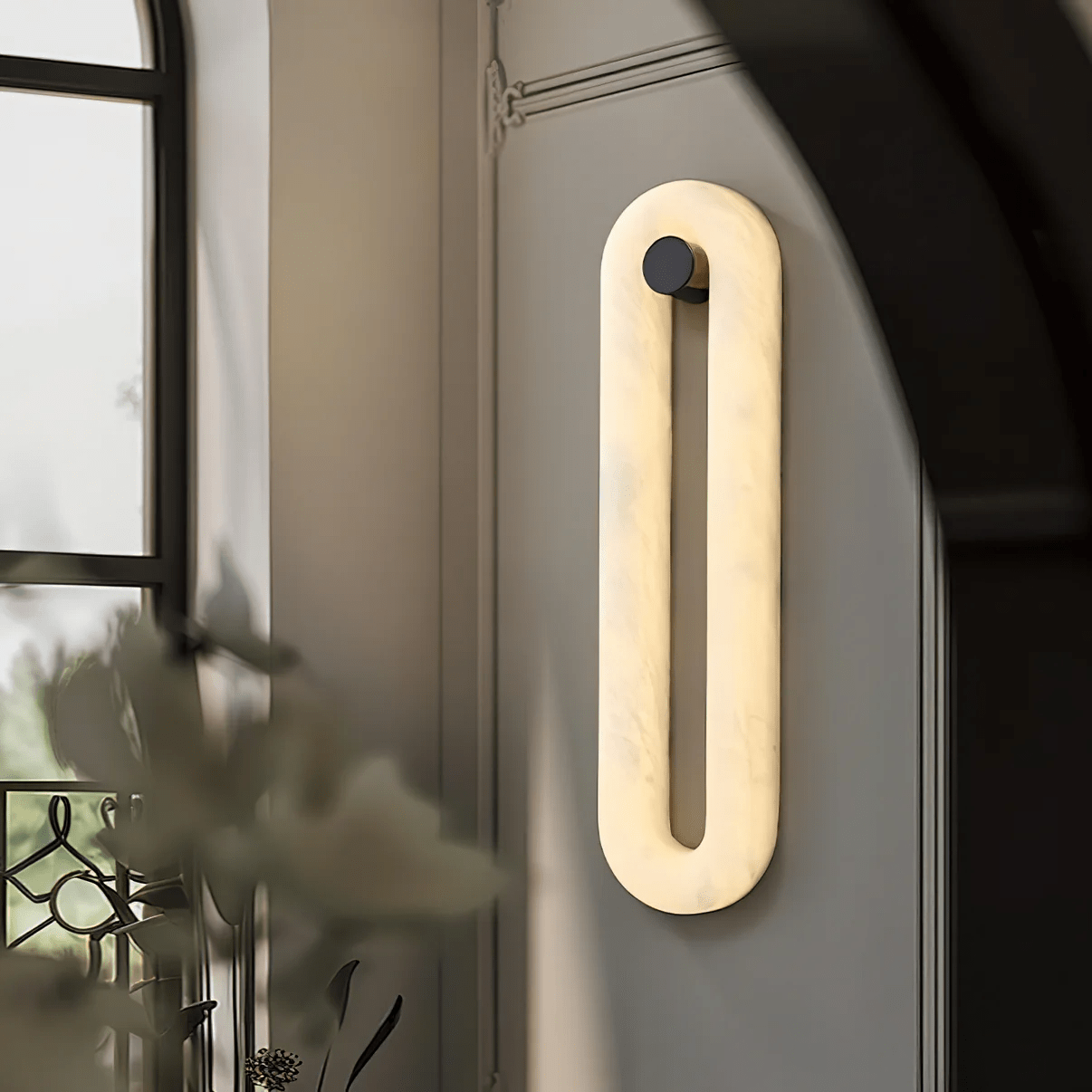 Aurea Modern Alabaster Wall Light
