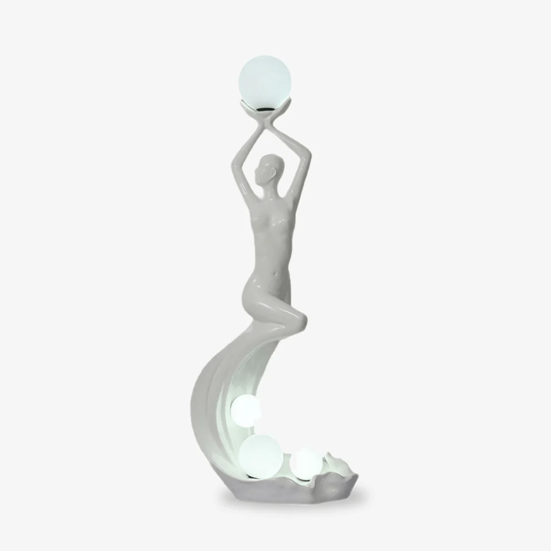 Mermaid Artistic Fiberglass Reinforced Plastic Floor Lamp