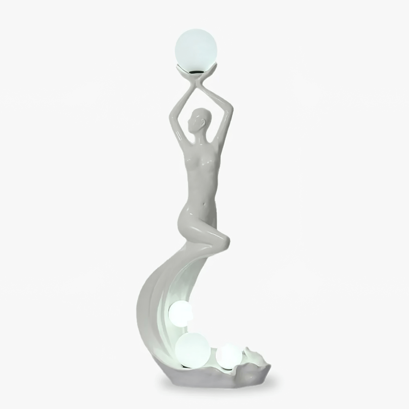 Mermaid Artistic Fiberglass Reinforced Plastic Floor Lamp