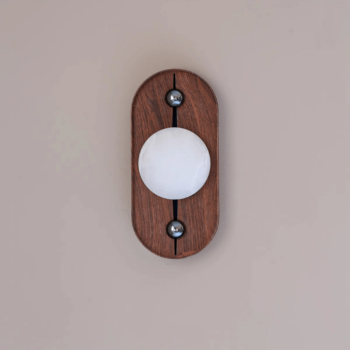 Orlin Alabaster Wood Wall Sconce