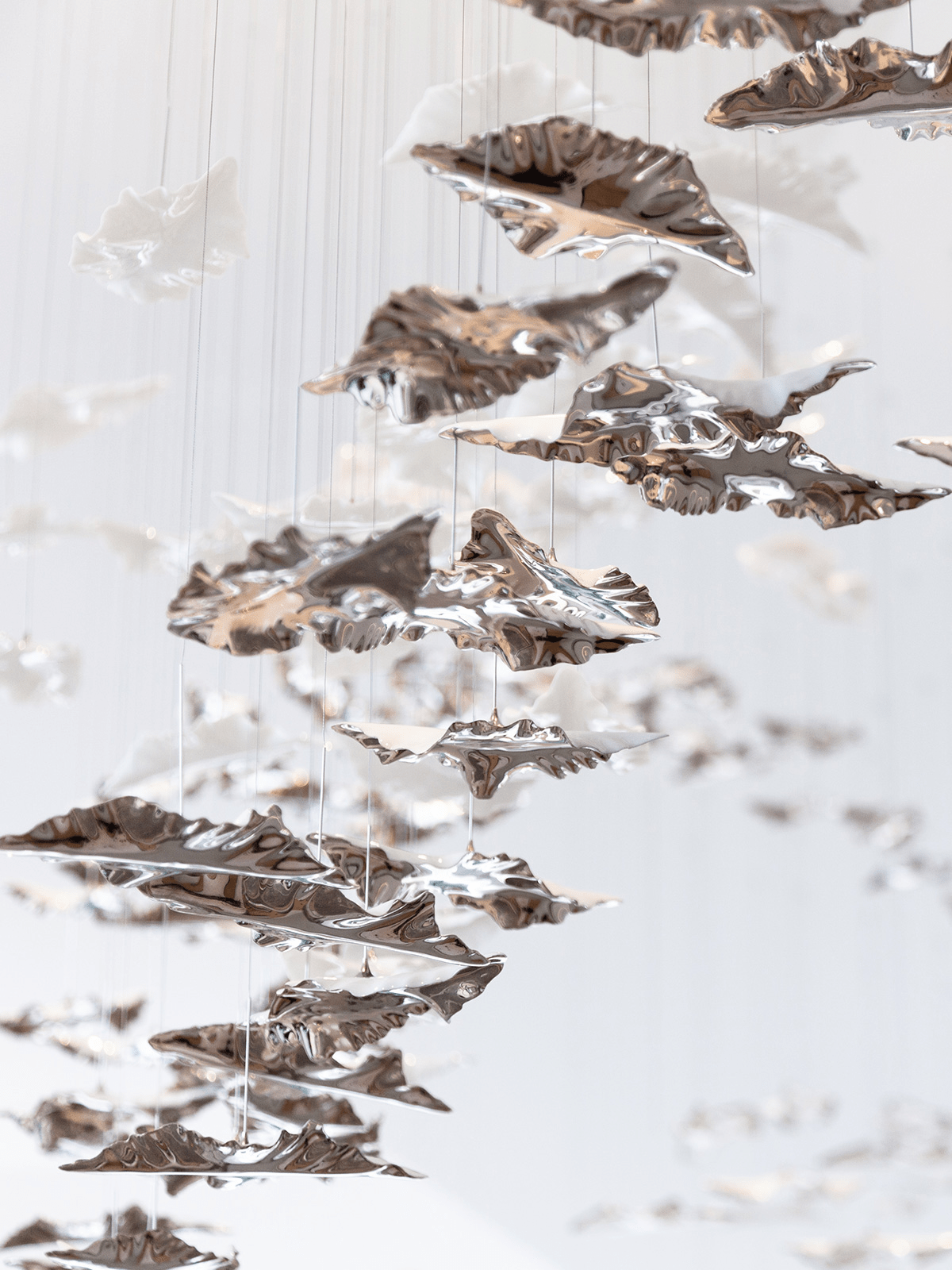 Leaf Twisted Sculptural Customize Chandelier - Letslighting