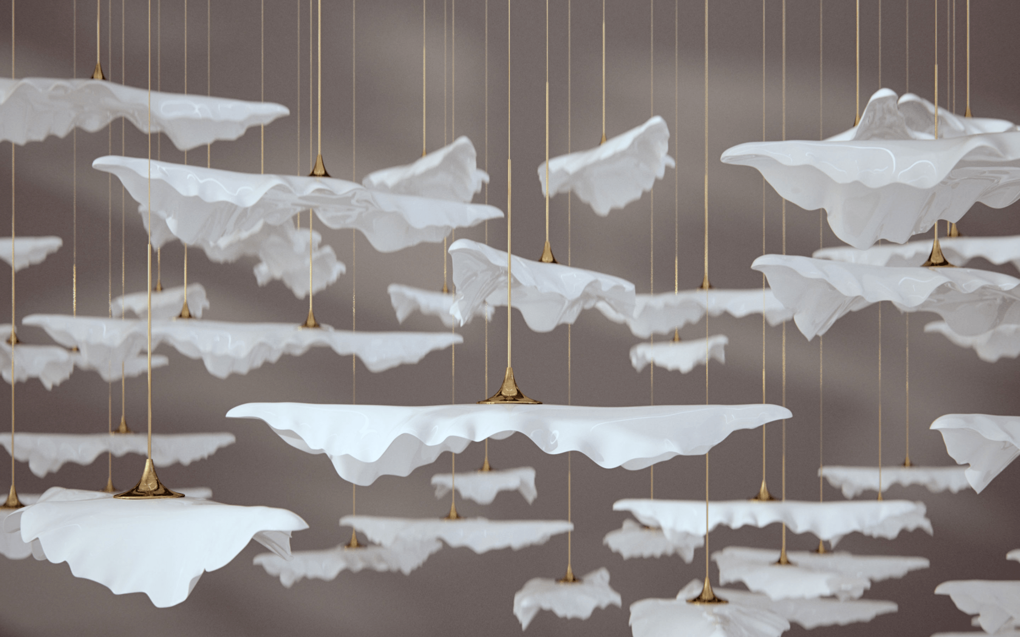 Leaf Twisted Sculptural Customize Chandelier - Letslighting