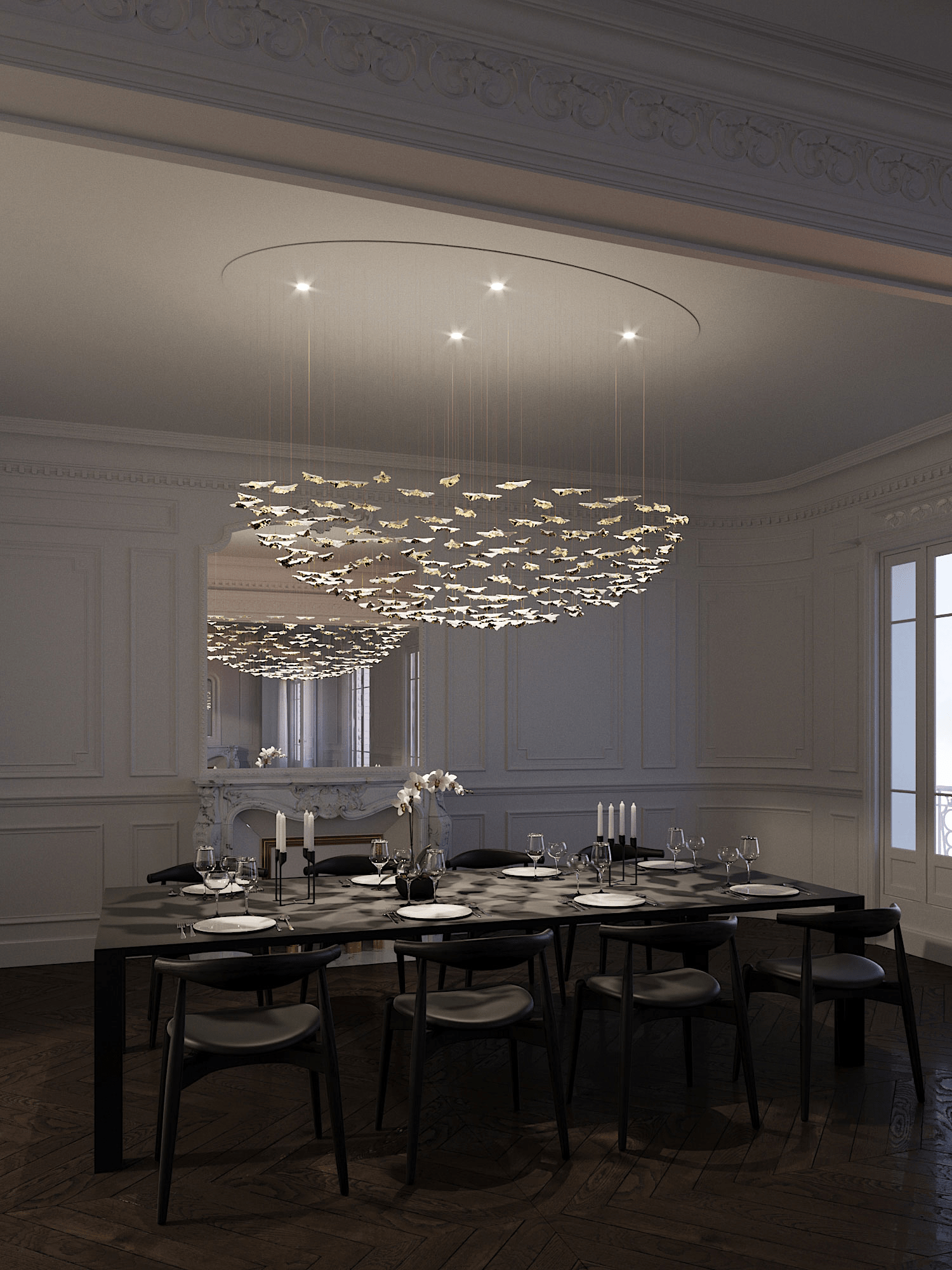 Leaf Twisted Sculptural Customize Chandelier - Letslighting