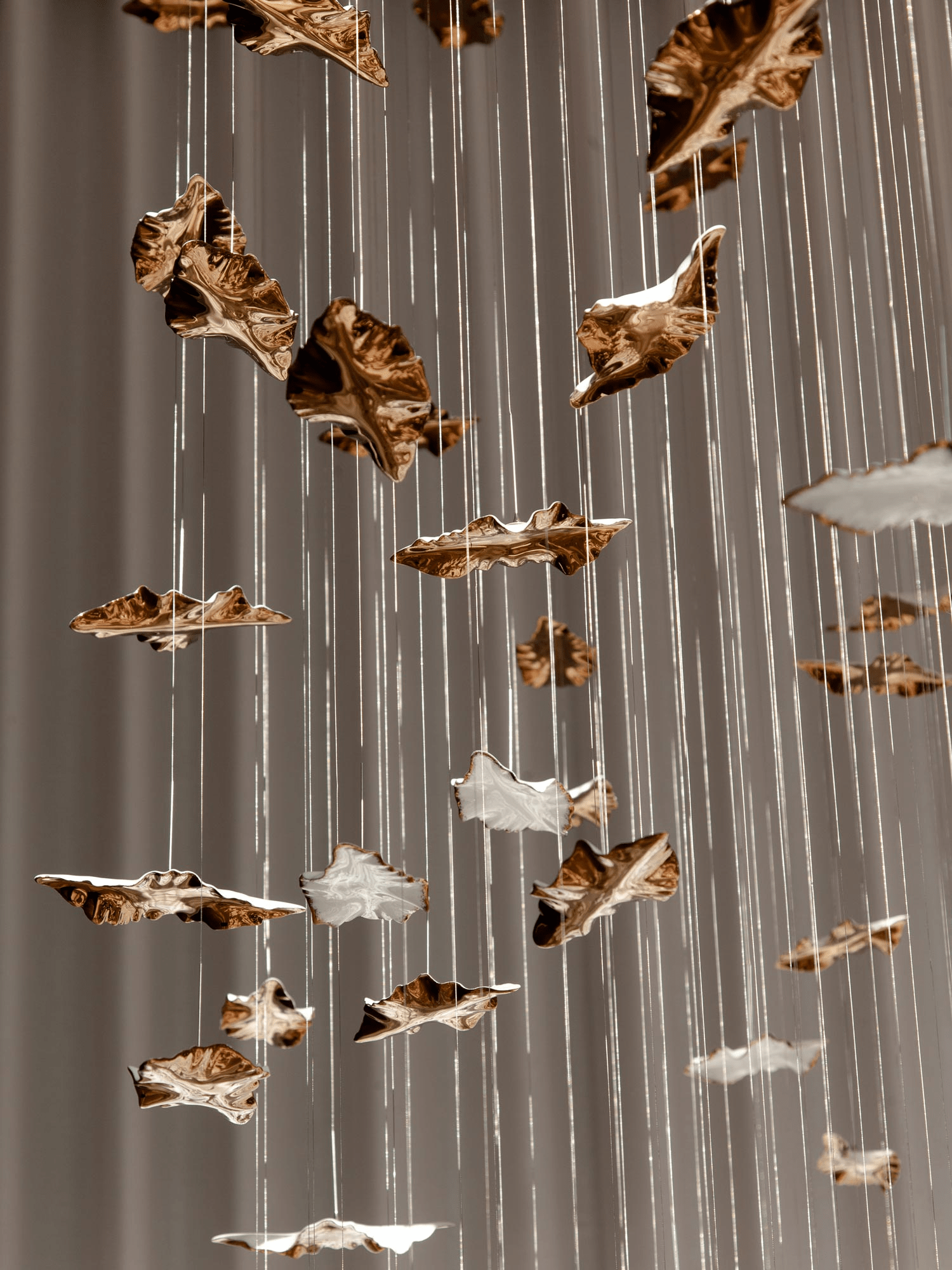 Leaf Twisted Sculptural Customize Chandelier - Letslighting