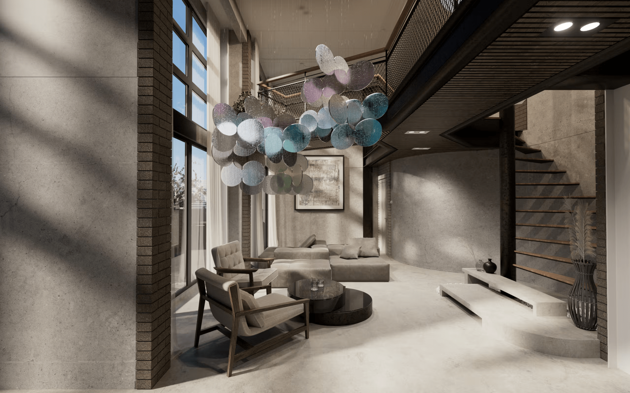 Clouds Iridescent Disc Chandelier - Letslighting