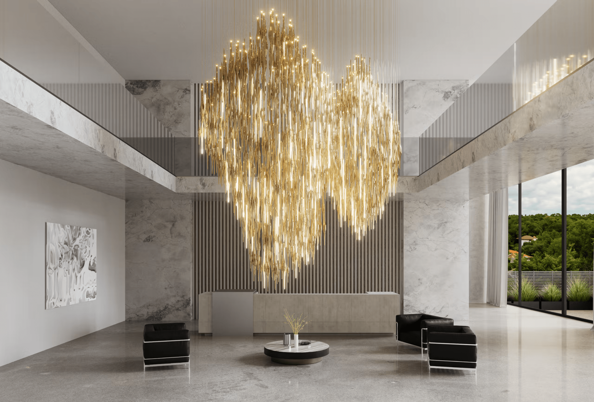 Vitara Glass Drop Customize Chandelier - Letslighting