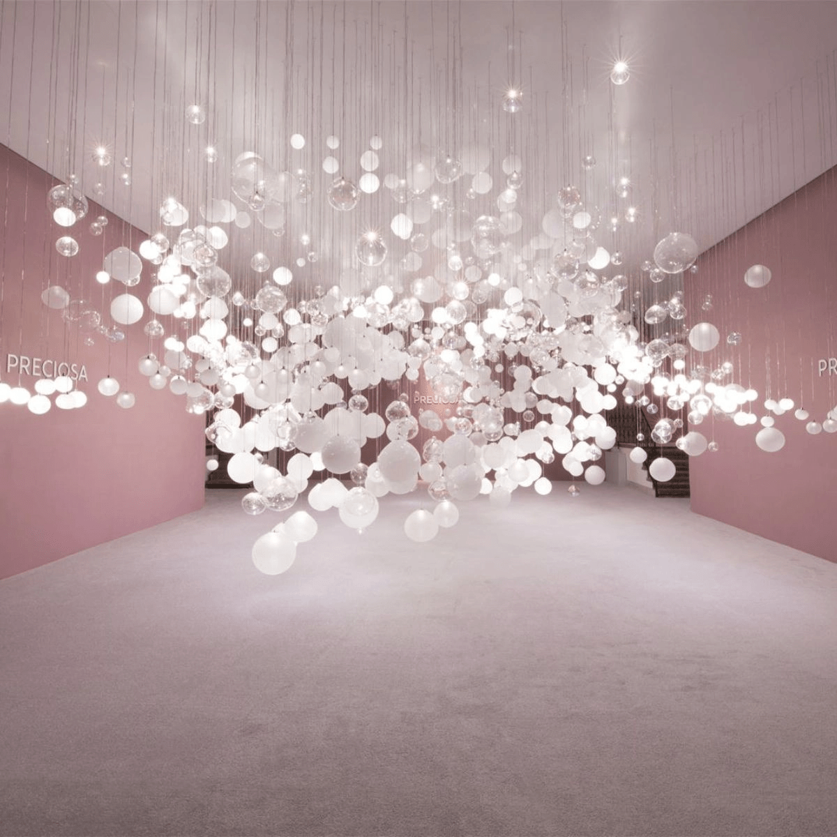 Breath of Light Customize Glass Staircase Chandeliers - Letslighting