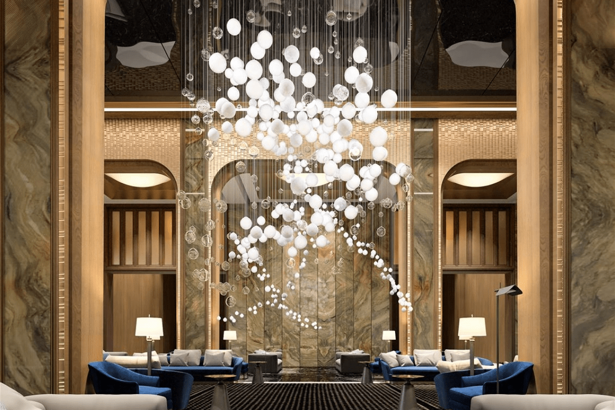 Breath of Light Customize Glass Staircase Chandeliers - Letslighting