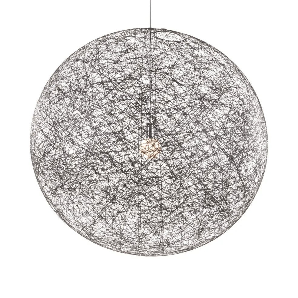 Spherical Modern Metal & Polymers Pendant Light